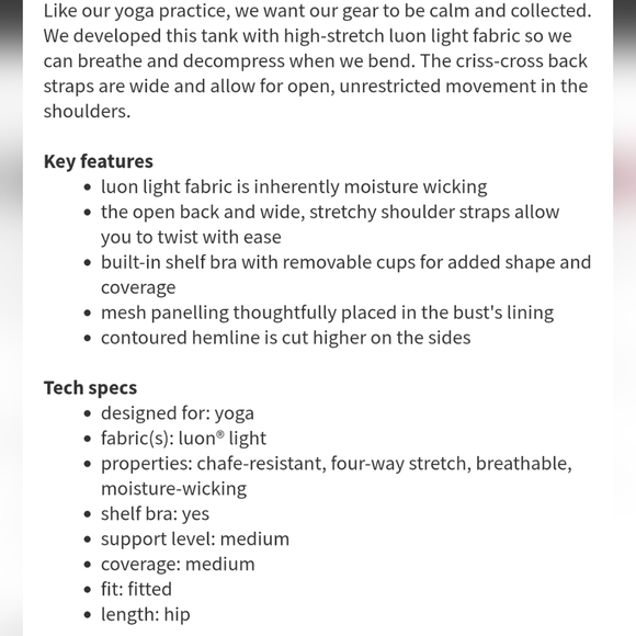 LULULEMON Work It Out Tank size 4 - Picture 6 of 17